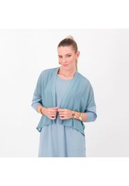 Cardigan in georgette a maniche lunghe