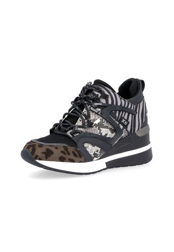 Sneakers animalier con zeppa 7cm