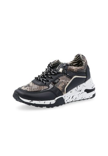 Sneaker con trama animalier