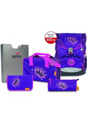 Derdiedas ergoflex superlight zaino scolastico con accessorio set di 5pz. 40 cm