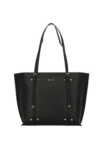 Dkny bo saffiano shopper borsa tote 30 cm black gold