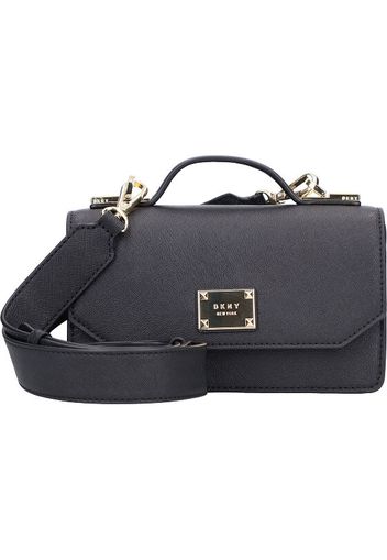 Dkny perla borsa a mano pelle 19 cm blk/gold