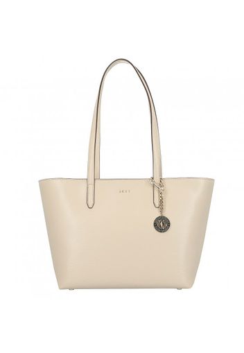 Dkny bryant shopper borsa tote pelle 28 cm eggshell