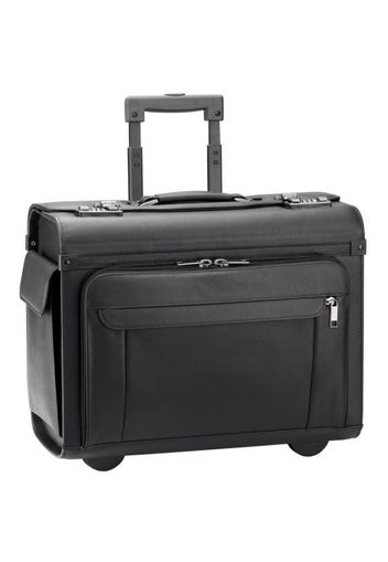 D&n business & travel valigetta a ruote pelle 46 cm compartimenti portatile