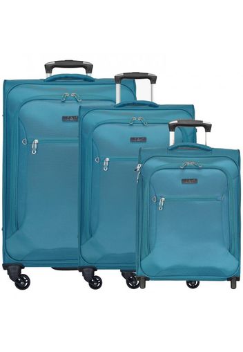 D&n travel line 6400 valigie 4 ruote set di 3pz.