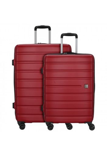 D&n travel line 2202 valigia 4 ruote set 2pz. rot