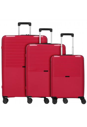 D&n travel line 4000 valigia 4 ruote set 3pz. pink