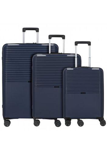 D&n travel line 4000 valigia 4 ruote set 3pz. navy