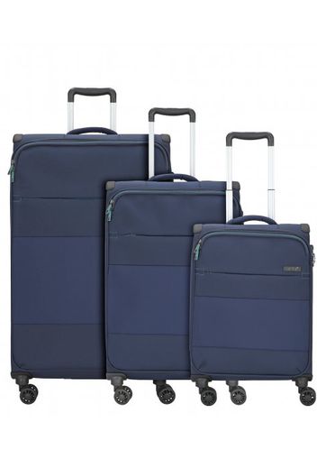 D&n travel line 9004 valigia 4 ruote set 3pz. blau