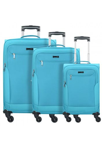 D&n travel line 6804 valigia 4 ruote set di 3pz.