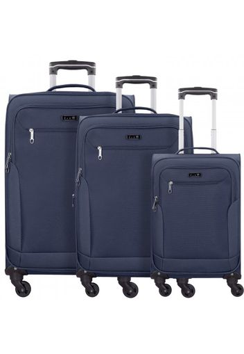 D&n travel line 6804 valigia 4 ruote set di 3pz.