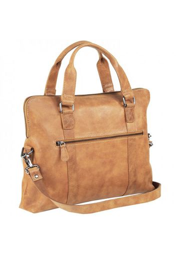 Light borsa a spalla pelle 38 cm scomparto laptop