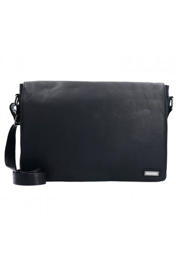 Black nappa messenger cartella pelle 36 cm