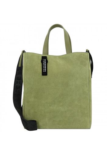 Paper bag m borsa a mano pelle 29 cm moss