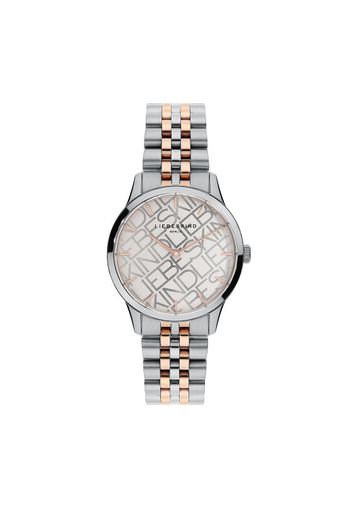 Orologio al quarzo in acciaio inossidabile rosegold/silber