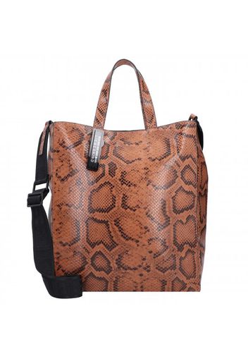 Paper m borsa a mano pelle 30 cm caramel