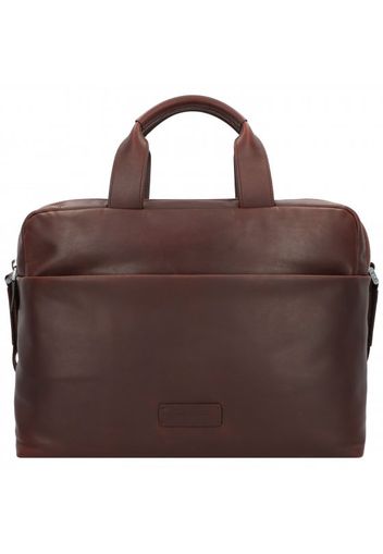 Urban courier cartella pelle 39 cm scomparto laptop darkbrown