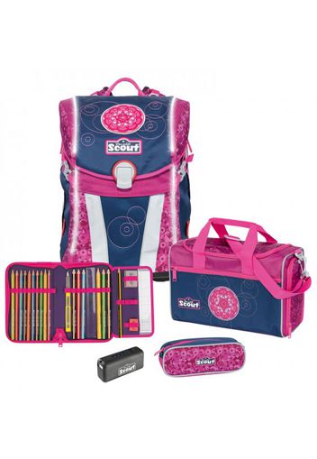 Sunny set di zaino scuola con accessorio 4 pz.