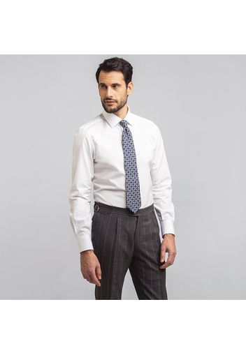 Camicia da uomo su misura, Ibieffe, Comfort Bianca, Quattro Stagioni | Lanieri