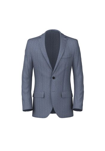 Blazer da uomo su misura, Reda, Blu Notte Spigato, Autunno Inverno | Lanieri