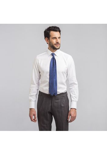 Camicia da uomo su misura, Canclini, Bianca King Oxford Cotone, Quattro Stagioni | Lanieri