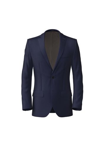 Giacca da uomo su misura, Loro Piana, Blu Twill, Quattro Stagioni | Lanieri