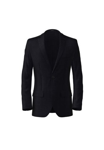 Blazer da uomo su misura, Carlo Barbera, Assoluto Blu Hopsack, Quattro Stagioni | Lanieri