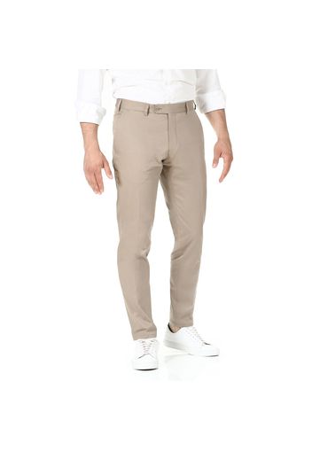 Chino da uomo su misura, Solbiati, Beige, Quattro Stagioni | Lanieri