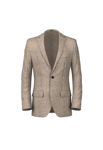 Blazer da uomo su misura, Bottoli, Eco Twill Diagonale Crema, Autunno Inverno | Lanieri