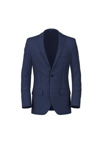 Blazer da uomo su misura, Bottoli, Lana Cotone Cashmere Blu, Autunno Inverno | Lanieri