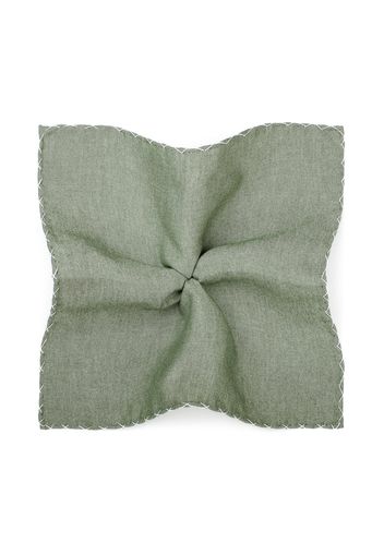 Pochette da uomo, Lanieri, Flanella di Cotone Verde, Autunno Inverno | Lanieri