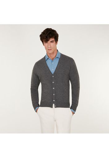 Maglione da uomo, Lanieri, 100% Cashmere Grigio Scuro, Autunno Inverno | Lanieri