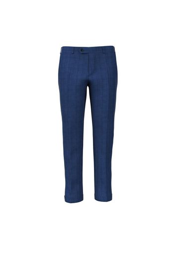 Pantaloni da uomo su misura, Loro Piana, Natural Stretch Azzurri Principe di Galles, Quattro Stagioni | Lanieri