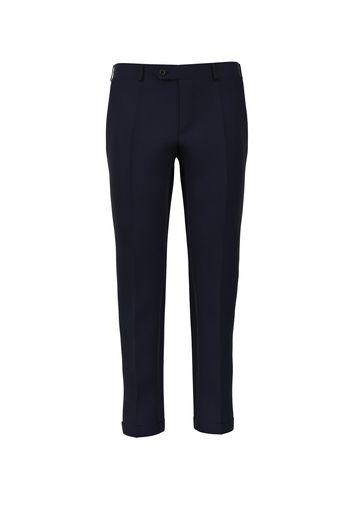 Pantaloni da uomo su misura, Lanificio Zignone, Lana Microdesign Stretch Blu, Autunno Inverno | Lanieri