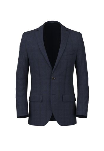 Blazer da uomo su misura, Reda, Flanella Pettinata Principe Galles Blu, Autunno Inverno | Lanieri