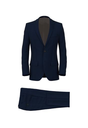 Abito da uomo su misura, Vitale Barberis Canonico, Twill Blu Scuro 100% Lana, Quattro Stagioni | Lanieri