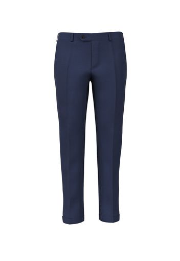 Pantaloni da uomo su misura, Loro Piana, Blu Principe di Galles Natural Stretch, Quattro Stagioni | Lanieri