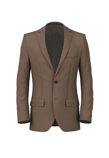 Giacca da uomo su misura, Reda, Spigato Beige Made In Italy, Quattro Stagioni | Lanieri