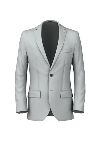 Blazer da uomo su misura, Lanificio Zignone, Grigio Argento Twill, Quattro Stagioni | Lanieri