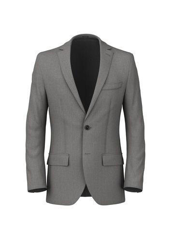 Blazer da uomo su misura, Vitale Barberis Canonico, Grigio Chiaro Hopsack 100% Lana, Quattro Stagioni | Lanieri