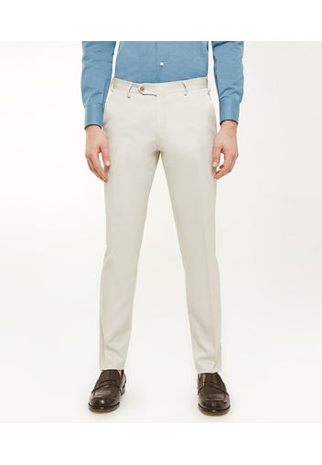 Chino da uomo su misura, Larusmiani, Beige Twill Stretch 4 Stagioni, Quattro Stagioni | Lanieri