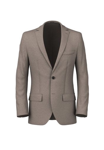 Blazer da uomo su misura, Lanificio Subalpino, Beige in Twill di Yak, Autunno Inverno | Lanieri