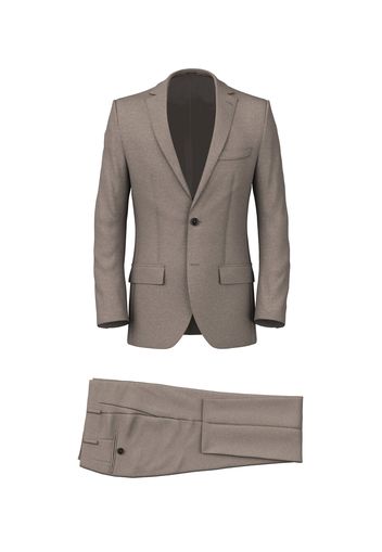 Abito da uomo su misura, Lanificio Subalpino, Beige in Twill di Yak, Autunno Inverno | Lanieri