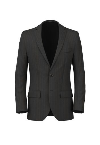 Blazer da uomo su misura, Loro Piana, Grigio in Twill di Lana 150s, Quattro Stagioni | Lanieri