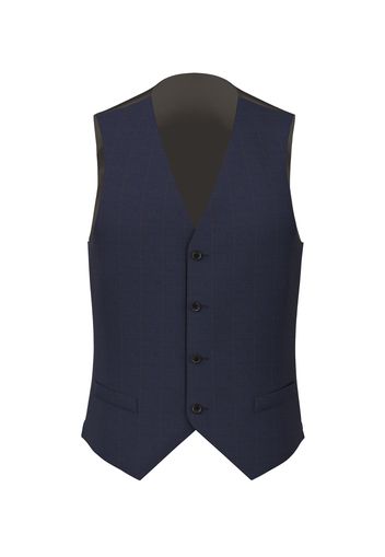 Gilet da uomo su misura, Loro Piana, Blu in Tela di Lana stretch, Quattro Stagioni | Lanieri