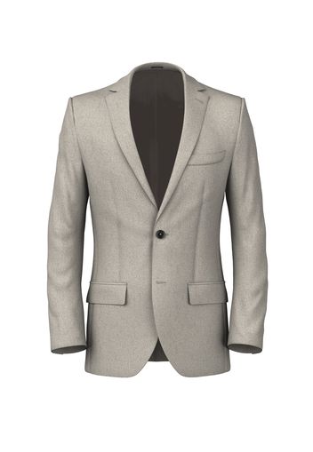 Giacca da uomo su misura, Reda Flexo, Beige in Flanella di Lana stretch, Autunno Inverno | Lanieri