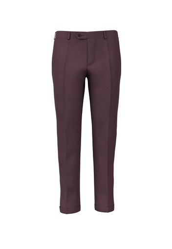 Pantaloni da uomo su misura, Lanificio Zignone, Rosso in Flanella di Lana e Cashmere, Autunno Inverno | Lanieri