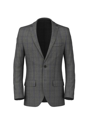 Blazer da uomo su misura, Reda, Grigio in Twill di Lana Principe di Galles, Autunno Inverno | Lanieri