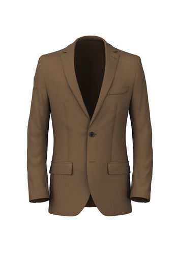 Blazer da uomo su misura, Reda, Marrone Caramello in Twill di Lana, Quattro Stagioni | Lanieri