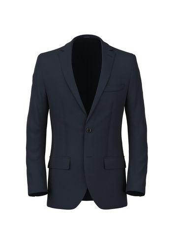 Blazer da uomo su misura, Reda, Verde Petrolio in Twill di Lana tinto filo, Quattro Stagioni | Lanieri